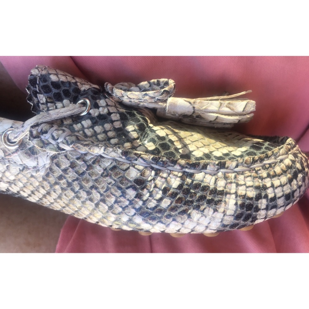 COACH Snakeskin Leather Driving Loafer NEW Sz7 - Picture 5 of 8